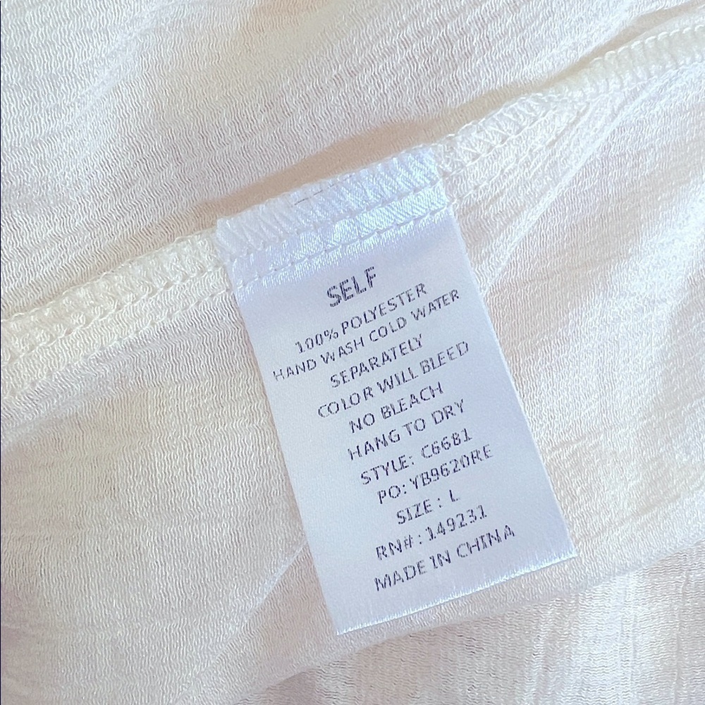 NWT- Kori Light Cream Sheer Kimono - Picture 7 of 7
